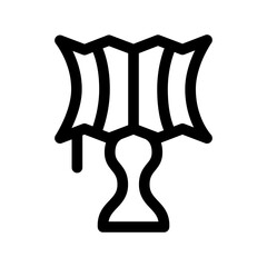 Table lamp icon template