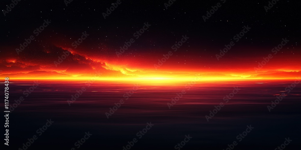Poster Gradient Background Texture Light Noise Warm Amber to Deep Black Soft Focus Minimalistic Design