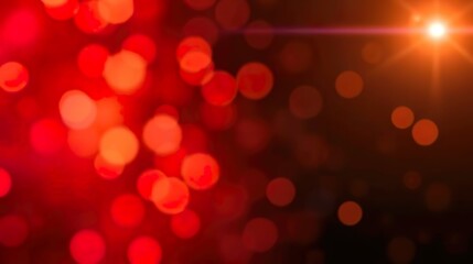Obraz premium abstract background featuring glittering lights in vibrant blue and gold shades, scattered against a dark black gradient.