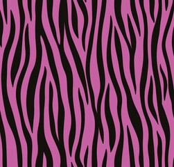 Fototapeta premium Seamless pink ebra pattern, a nod to the 80s and 90s