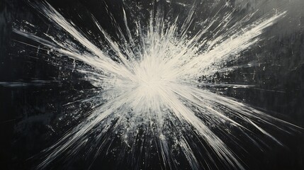 Naklejka premium Abstract Explosion of Light: A Monochromatic Canvas