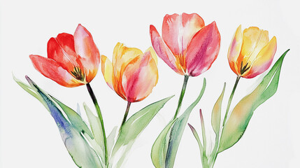 Fototapeta premium Elegant wedding invitation card background vector. Minimal hand painted watercolor botanical flowers texture template background. Design for wedding, vip cover, poster, rsvp moderncard.Valentine's Day