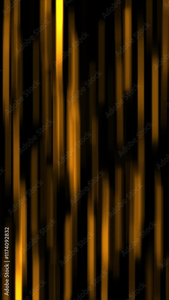 Wall mural vertical gold bar morphing slide 4k loop features gold colored bars moving, blurring, and morphingin