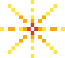 Fototapeta premium Pixel Star Sparkle Twinkle