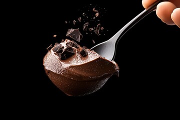 Indulge in the rich, creamy delight of chocolate mousse, perfectly textured and ready to satisfy any sweet tooth craving today!