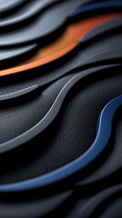 Fototapeta premium Abstract representation of sound echoes extending through space, with circular waves in hues of blue, purple, and red, fading over time, symbolizing the passage of time through sound 