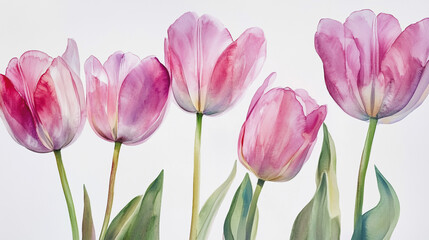 Fototapeta premium Elegant wedding invitation card background vector. Minimal hand painted watercolor botanical flowers texture template background. Design for wedding, vip cover, poster, rsvp moderncard.Valentine's Day