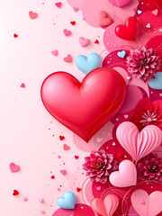 Valentines day abstract background for invitations and cover design