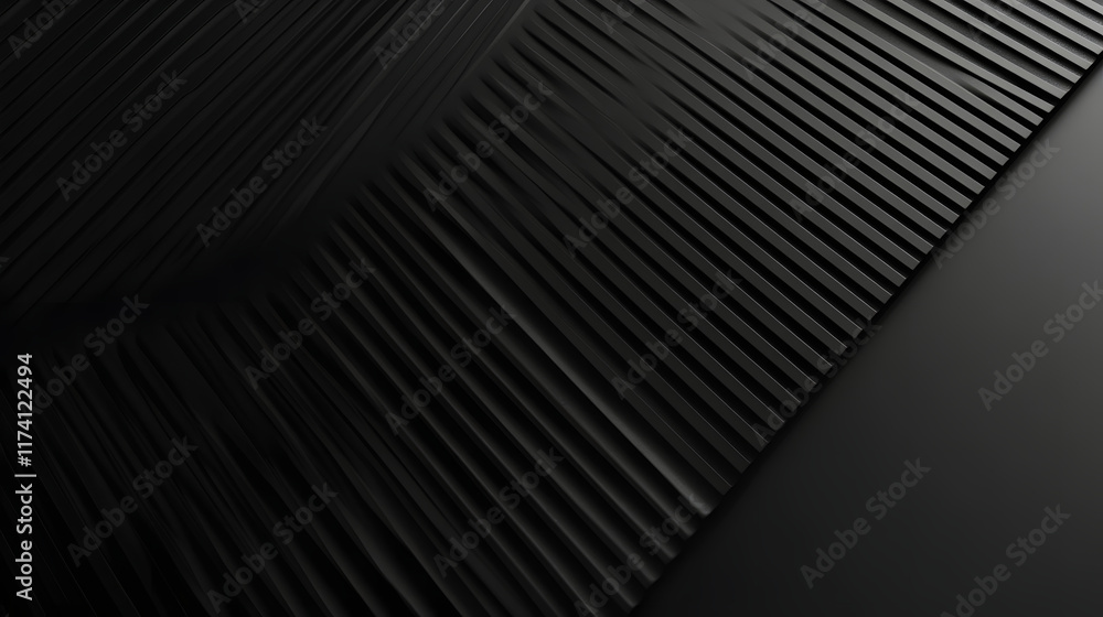 Poster abstract black geometric pattern with parallel lines