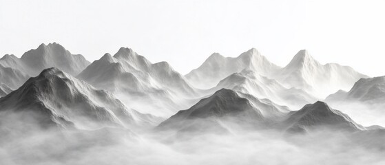 Misty Mountain Range, Serenity Scene
