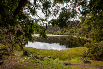 lake in the forest in Merida Venezuela