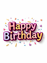 Happy birthday message background for invitations or cover design