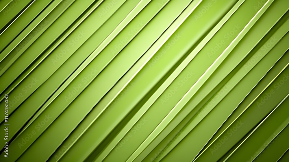 Poster abstract diagonal green rectangular pattern