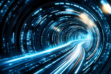 Abstract 3D Tunnel of Light
