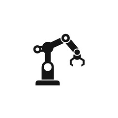Robot Arm icon on transparent background
