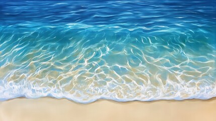 Obraz premium Shimmering Waters at Sandy Beach with Natural Light