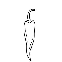 Chilli Pepper Outline 