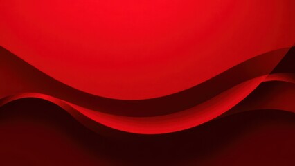 a red light shines on a red surface with a black background,