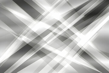 Fototapeta premium Abstract grayscale background with intersecting diagonal lines and shapes, creating a modern and dynamic design ideal for presentations or websites.