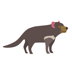 Tasmanian devil icon clipart avatar logotype isolated illustration