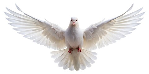 A backlit dove silhouette, wings spread wide, embodies peace, hope, and spiritual freedom.