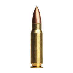 a single bullet cartridge with a pointed tip and a metallic casing. commonly used in firearms its design indicates it is intended for precision and efficiency in shooting applications