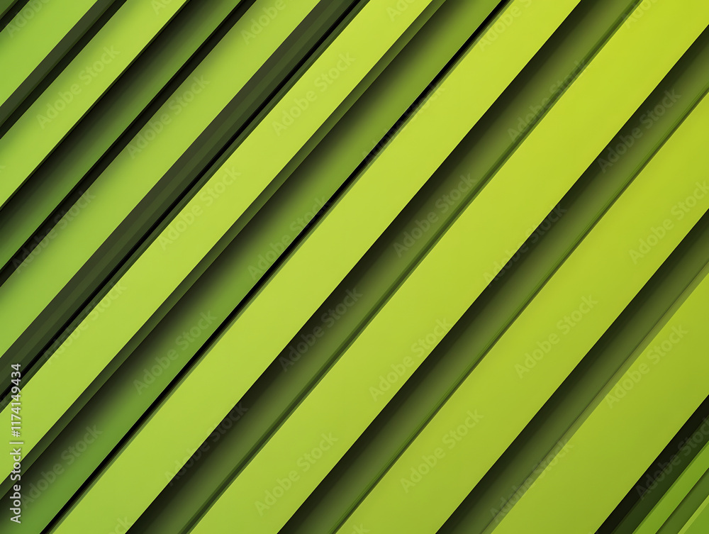 Poster abstract green diagonal lines pattern
