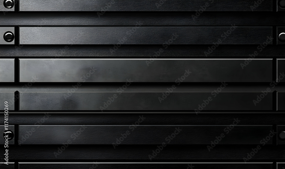 Poster abstract black textured background with horizontal lines and subtle metallic accents; perfect for in
