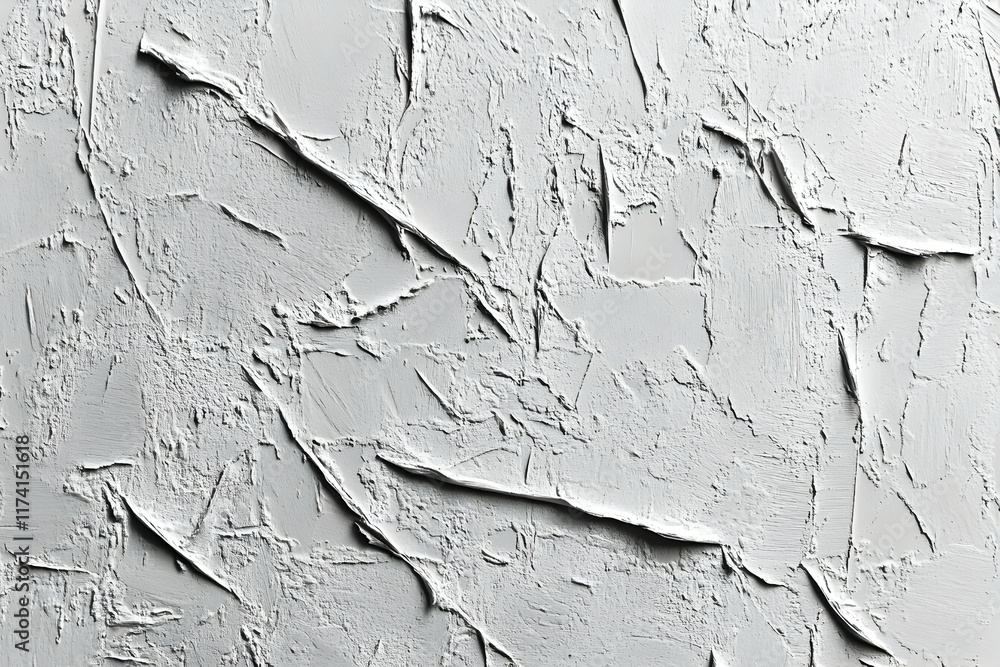Poster abstract grayscale texture of heavily textured, roughly applied plaster or paint. ideal for backgrou