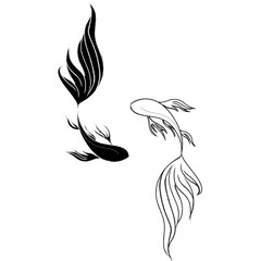 black and white flower