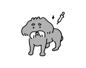 注射と犬