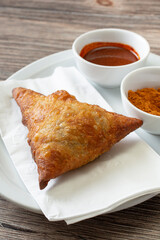 A view of a sambusa.