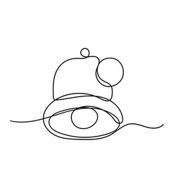 continuous line drawing notification bell icon
