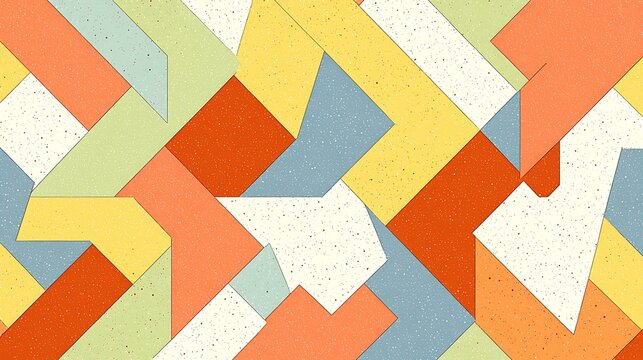 Bold and colorful geometric woven patterns, featuring cultural motifs and intricate details in a lively design