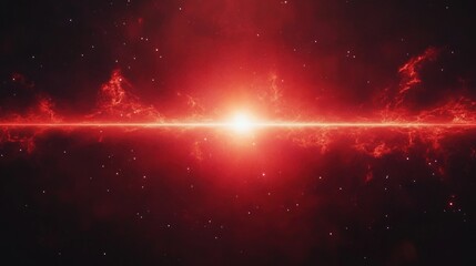 Vibrant Red Starburst Abstract Light Effect Glow Flare Background