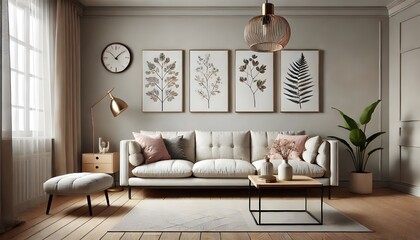 Stylish Bedroom with Decorative Pillows and Art