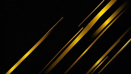 Sleek Black and Yellow Gradient Abstract Technology Background.