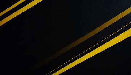 Sleek Black and Yellow Gradient Abstract Technology Background.