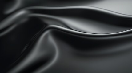 Obraz premium Dark Draped Fabric Abstract Smooth Texture