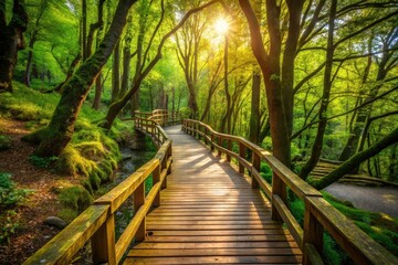 Le&oacute;n, Spain: Capture breathtaking spring photos along Faedo de Ci&ntilde;era's enchanting beech forest walkway.