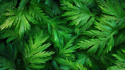 Fototapeta premium Tropical green leaves close up
