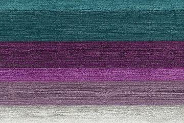 Abstract textured background with horizontal stripes in teal, dark purple, light purple, and off-white.  Ideal for design projects needing a subtle yet striking pattern.