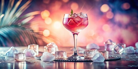 Pastel pink perfection: a summer cocktail, beautifully iced, and utterly refreshing.