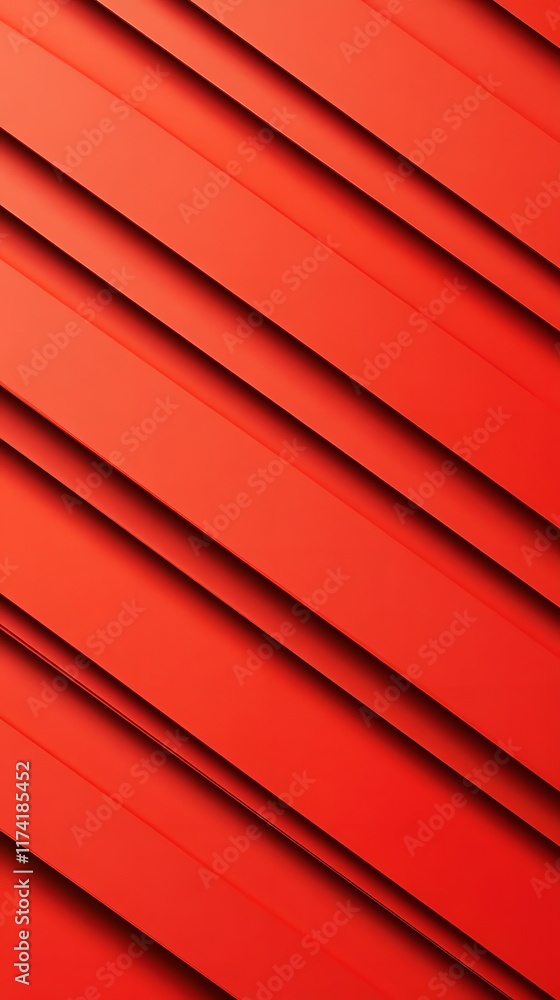 Poster abstract diagonal red stripes pattern
