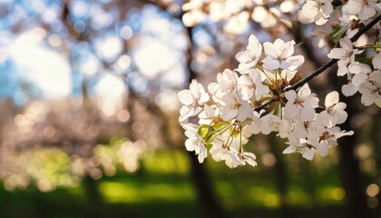 Obraz premium Beautiful Cherry Blossom Flowers during spring time