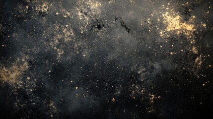 Obraz premium Dust and scratches design. Aged photo editor layer. Black grunge abstract background. Copy space.