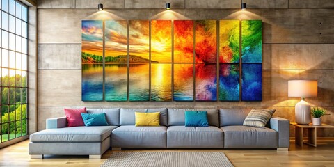 Stylish abstract canvas art: large, geometric, minimalist designs for modern living rooms and bedrooms. Elevate your home décor.