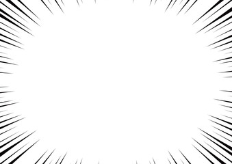 シンプルな集中線の背景素材