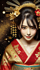 着物の女性