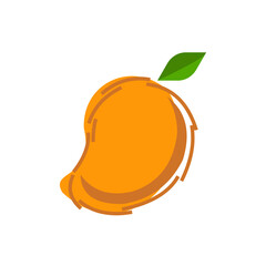 orange fruit isolated on white